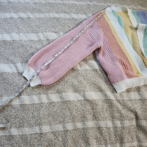 & Other Stories Pastel Striped Cardigan - Picture 3 of 8